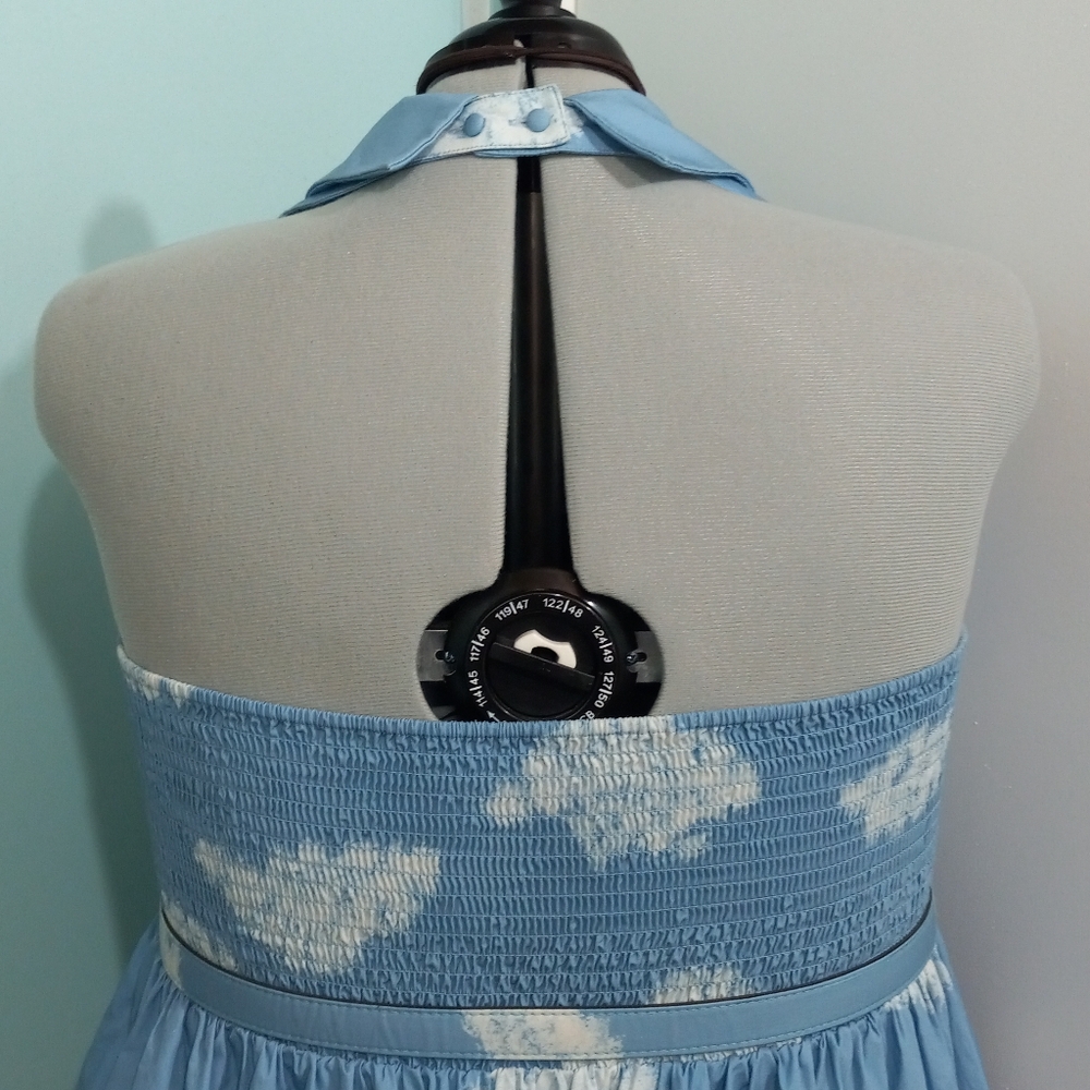 Modcloth Greek Skyline Border Print Halter Dress with Belt - Picture 7 of 16